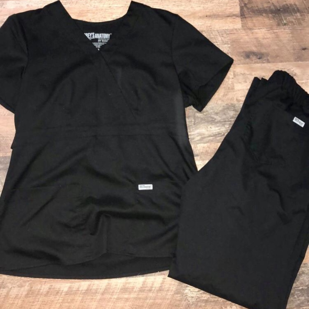 Grey's Anatomy Black Scrub Set